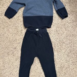 H&M organic cotton knit 2 piece set size 2T (boys)